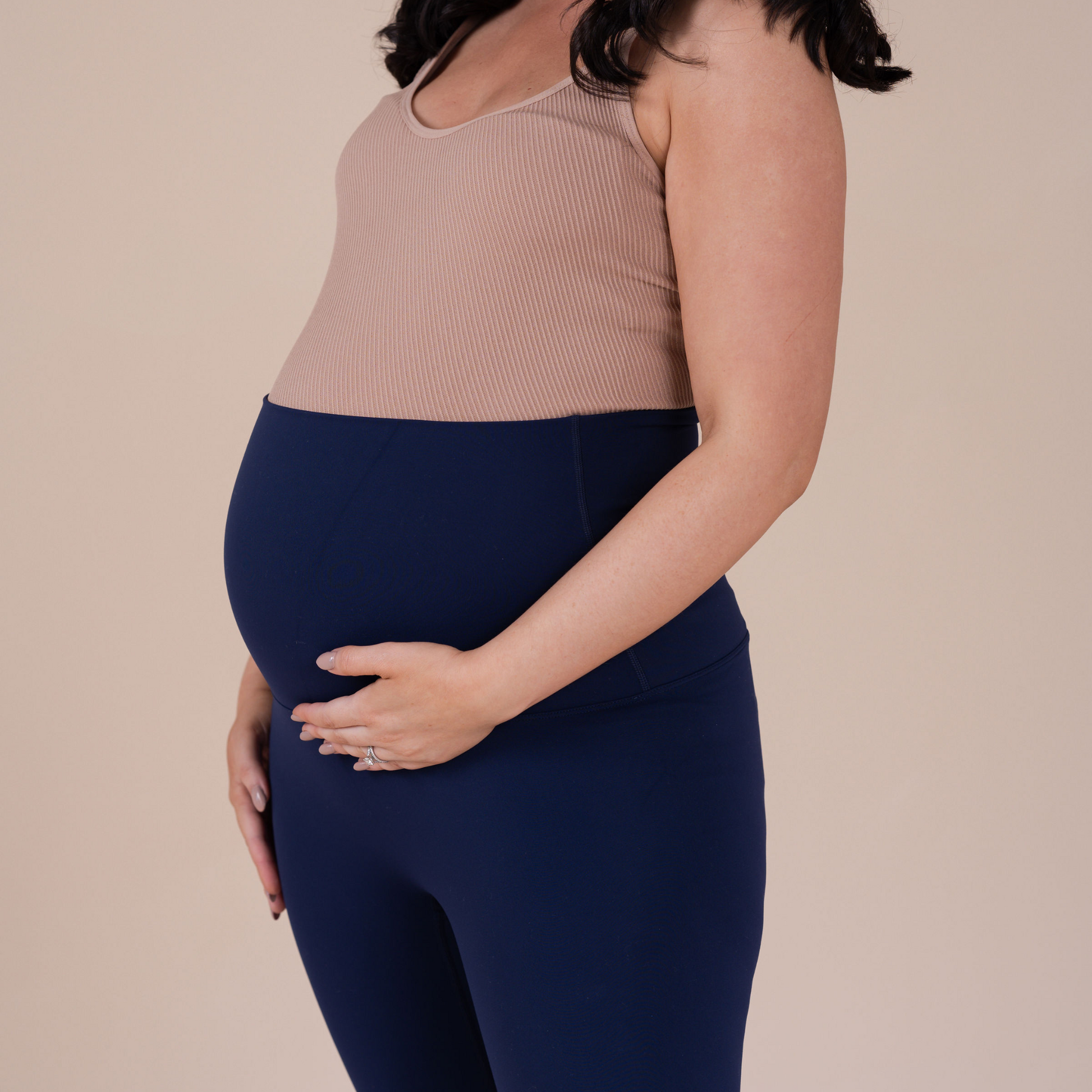 Seamless Luxe Leggings  Navy – Beauty & The Bump Maternity