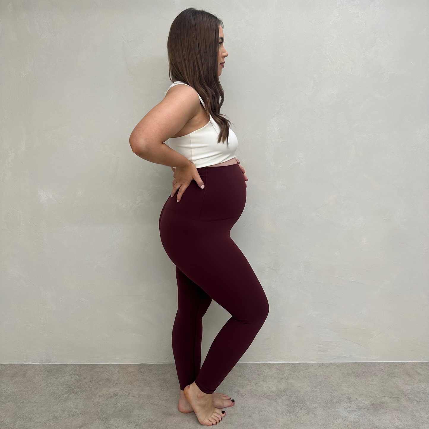 Seamless Luxe Leggings | Burgundy