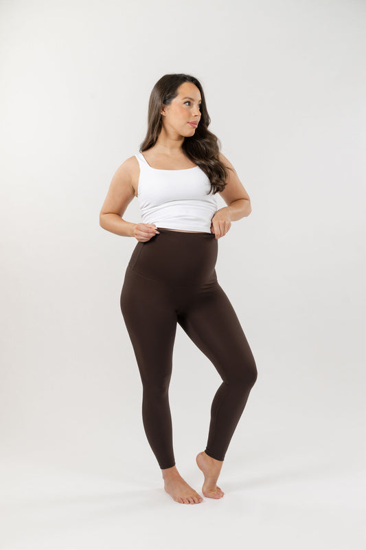 Seamless Luxe Leggings | Dark Chocolate